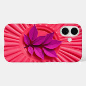 金属銀明るい赤紫色ケースメイトiPhoneケース Case-Mate iPhoneケース (裏面 (横))