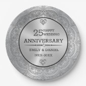 金属銀曼荼羅25周年記念テンプレート ペーパープレート (正面)