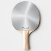 金属銀背景の画像 卓球ラケット (正面)