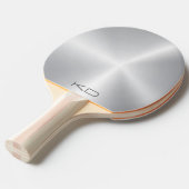 金属銀背景の画像 卓球ラケット (正面アングル)