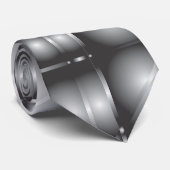 金属銀製のタイ ネクタイ (ロール)