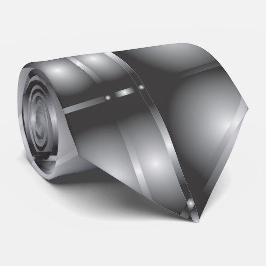 金属銀製のタイ ネクタイ (ロール)