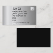 金属銀製の名刺 名刺 (正面/裏面)