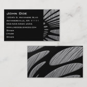 金属銀製光線のアクセントの名刺 名刺 (正面/裏面)