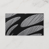 金属銀製光線のアクセントの名刺 名刺 (裏面)