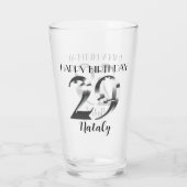 金属銀29歳の誕生日 タンブラーグラス (裏面)