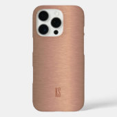 金属銅のテクスチャの背景 Case-Mate iPhoneケース (裏面)