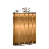 金属銅モダントーンストライプパターン フラスク (右)