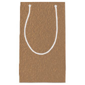 金属銅色のギフトバッグ スモールペーパーバッグ (正面)