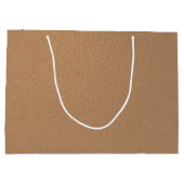 金属銅色の大きいギフトバッグ ラージペーパーバッグ (裏面)