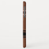 金属銅茶色の幾何学的デザイン。 Case-Mate iPhoneケース (裏面/左)