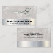 金属鋏 |金属とテクスチャ 名刺 (正面/裏面)