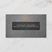 金属鋼パターン 名刺 (裏面)