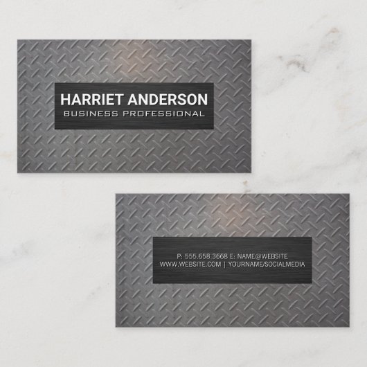金属鋼パターン 名刺 (正面/裏面)