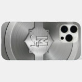 金属鋼彫刻トロムペロエイルモノグラム Case-Mate iPhoneケース (裏面 (横))