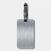 金属鋼鉄荷物のラベル ラゲッジタグ (裏面縦)