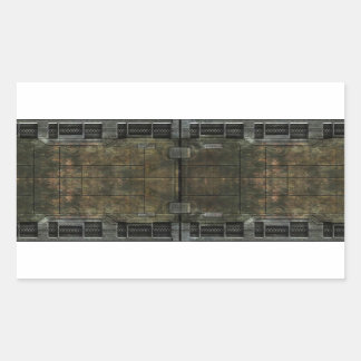 金属錆 長方形シール