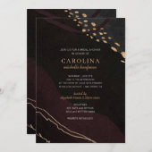 金属陰極ブライダルシャワー 招待状 (正面/裏面)