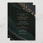 金属陰極ブライダルシャワー 招待状 (正面/裏面)