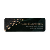 金属陰極差出人住所 ラベル (正面)