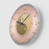 金属陰陽の時計 ラージ壁時計 (傾斜)