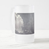 金属雲 フロストグラスビールジョッキ (正面左)