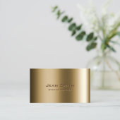 金属青銅ウェディングプランナー名刺 名刺 (スタンド正面)