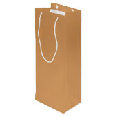 金属青銅色のワインのギフトバッグ ワインギフトバッグ (裏面アングル)