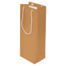 金属青銅色のワインのギフトバッグ