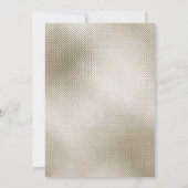 金属青銅金ゴールドエンボス外観誕生日 招待状 (裏面)