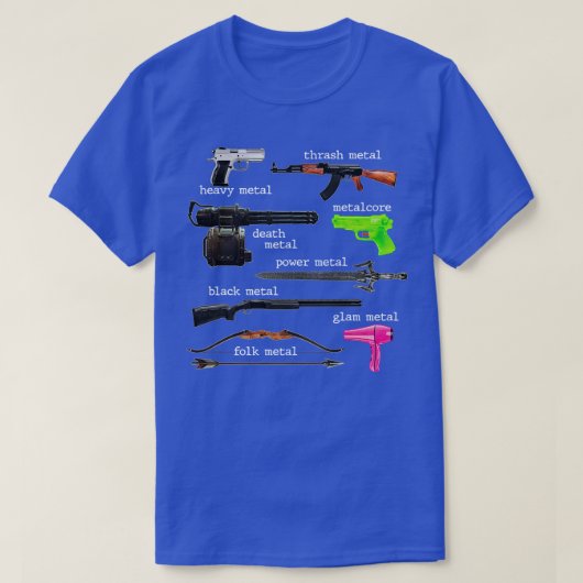 金属音楽の武器 Tシャツ (デザイン正面)