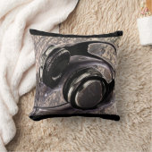 金属音楽ヘッドホーン クッション (ブランケット)