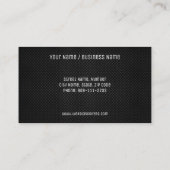 金属顧客のロイヤリティのパンチカード ロイヤリティカード (裏面)