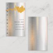 金属高光沢 | 真鍮スクライブル 名刺 (正面/裏面)