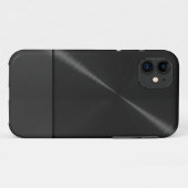 金属黒いステンレス鋼 Case-Mate iPhoneケース (裏面(横))