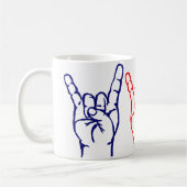 金属3色の角のマグ コーヒーマグカップ (左)