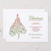 金属311魔法のクリスマスツリーの招待| 招待状 (正面/裏面)