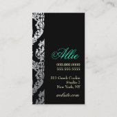 金属311 Alonnahのダマスク織の島の水の緑 名刺 (裏面)