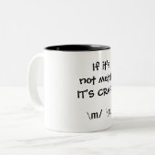 金属…でなければそれはがらくた!です!! 、\ m/\ m/ ツートーンマグカップ (正面左)