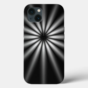 金属:ダークステンレス鋼スターバスト iPhone 13ケース