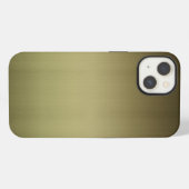 金属: ブラッシュド真鍮 iPhoneケース (裏面横)