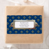 金属（紋章の）フラ・ダ・リ(金ゴールド) ラベル (インサイチュ)