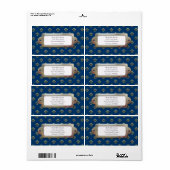 金属（紋章の）フラ・ダ・リ(金ゴールド) ラベル (フルシート)