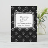 金属（紋章の）フラ・ダ・リ(銀結婚)の 招待状 (スタンド正面)