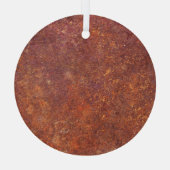 金属：素朴テクスチャサーフェス。 ガラスオーナメント (裏面)