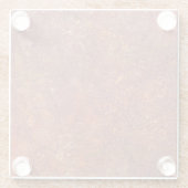 金属：素朴テクスチャサーフェス。 ガラスコースター (裏面)