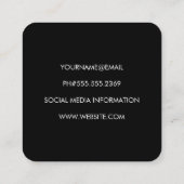 金属/金ゴールド斑点 スクエア名刺 (裏面)