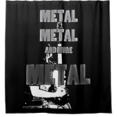 金属、金属その他の金属 シャワーカーテン (正面)