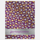 金属，鋼，シート，工業，プレート，重い フリースブランケット (正面)