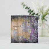 金属GC |魅惑的に素朴なDarkPurpleの花 招待状 (スタンド正面)